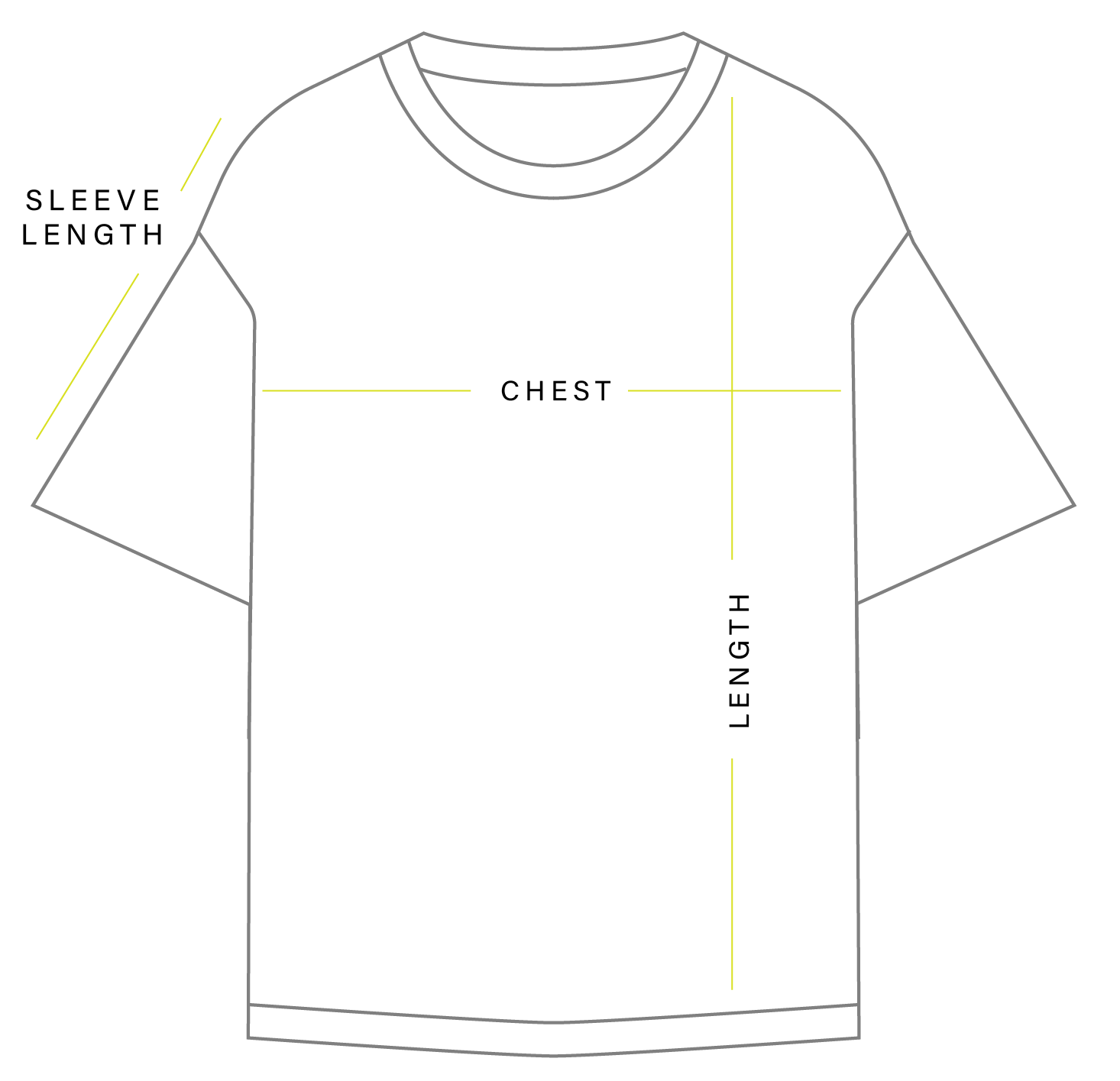 Size Guide Oversized Tshirt clocult